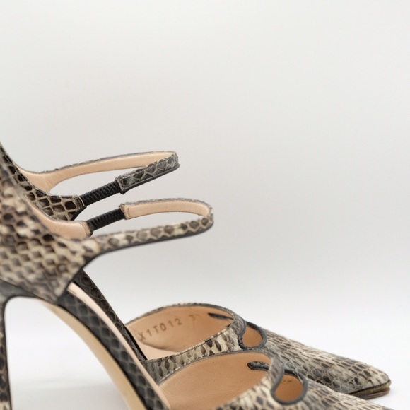 Giorgio Armani Snakeskin Pointed Toe heels size 37 Perfect for Jeans or 💃🏻 - Picture 6 of 16
